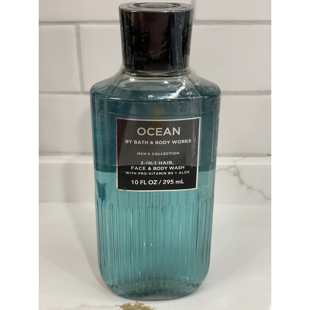 Ocean Men Collection Bath & Body Works 3 in 1 Hair Face Body Wash 10‎ fl oz New